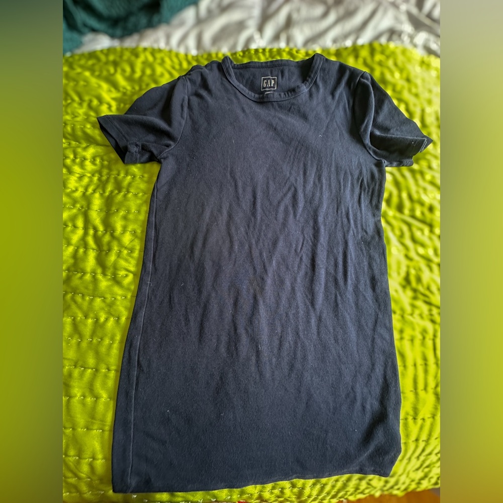 GAP Womens Tall Navy Blue Modern T Shirt Size Tall Small